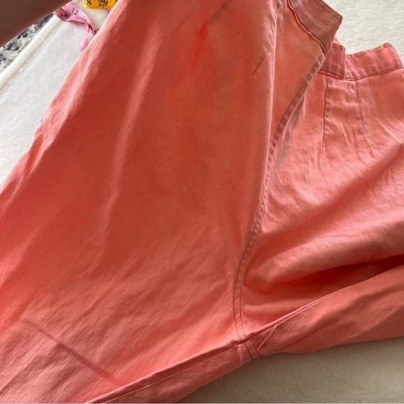 Vintage Scalloped Pink Blouse and High Waist Pants Set - Picture 13 of 13